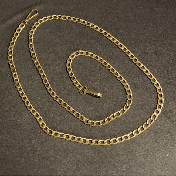 unbranded Accessories - New 47” crossbody chain in antique gold/bronze.
